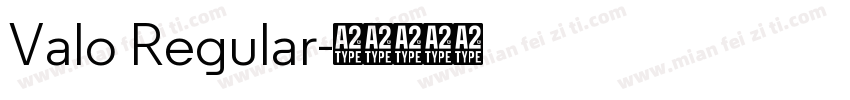 Valo Regular字体转换